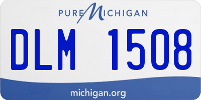 MI license plate DLM1508