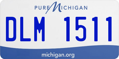 MI license plate DLM1511