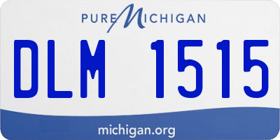 MI license plate DLM1515