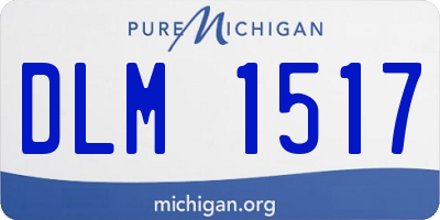 MI license plate DLM1517