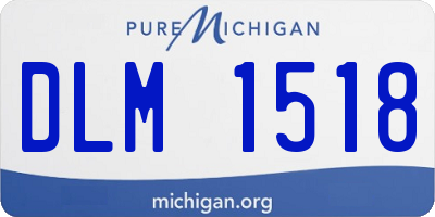 MI license plate DLM1518