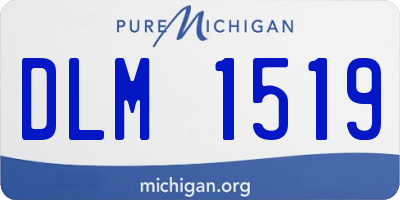 MI license plate DLM1519