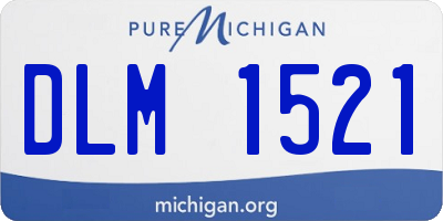 MI license plate DLM1521
