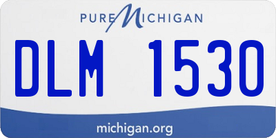 MI license plate DLM1530