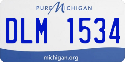 MI license plate DLM1534