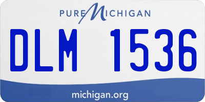 MI license plate DLM1536