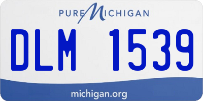 MI license plate DLM1539