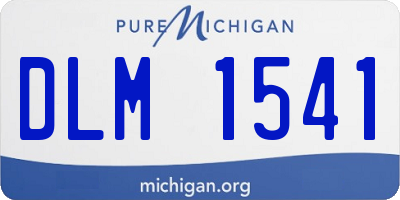 MI license plate DLM1541
