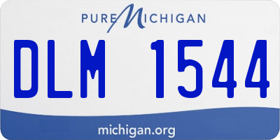 MI license plate DLM1544