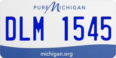 MI license plate DLM1545