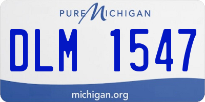 MI license plate DLM1547