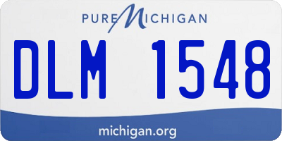 MI license plate DLM1548