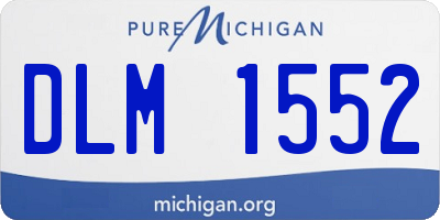 MI license plate DLM1552