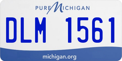 MI license plate DLM1561