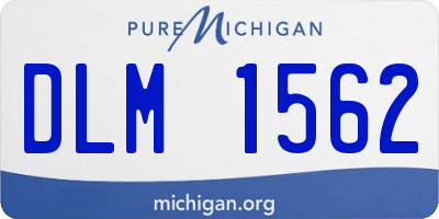 MI license plate DLM1562