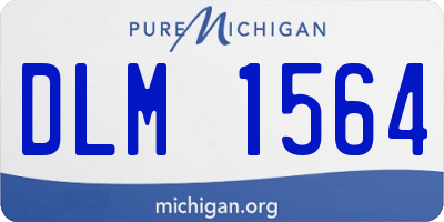 MI license plate DLM1564
