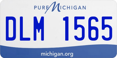 MI license plate DLM1565