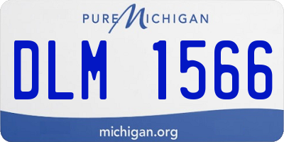 MI license plate DLM1566