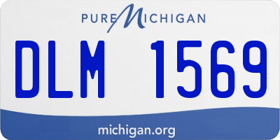 MI license plate DLM1569