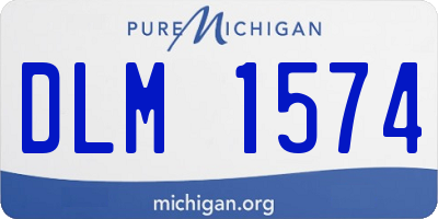 MI license plate DLM1574