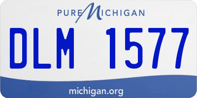 MI license plate DLM1577