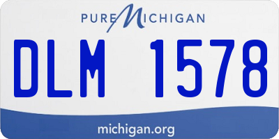 MI license plate DLM1578