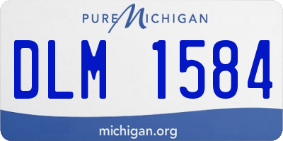 MI license plate DLM1584