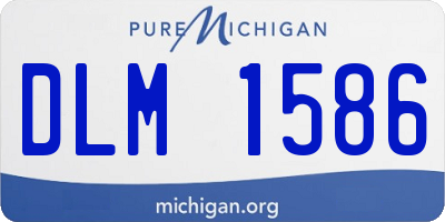 MI license plate DLM1586
