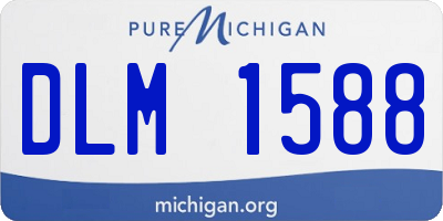 MI license plate DLM1588