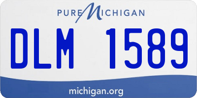 MI license plate DLM1589