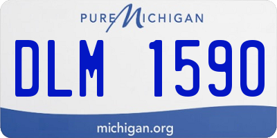 MI license plate DLM1590