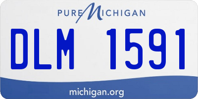 MI license plate DLM1591