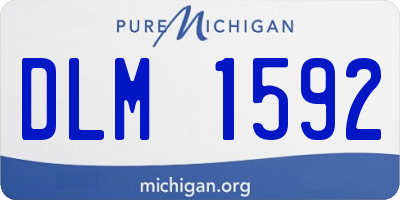 MI license plate DLM1592