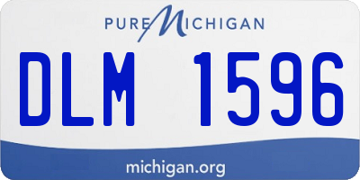 MI license plate DLM1596
