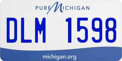 MI license plate DLM1598
