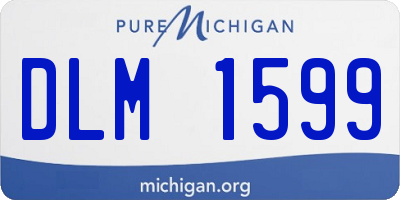 MI license plate DLM1599