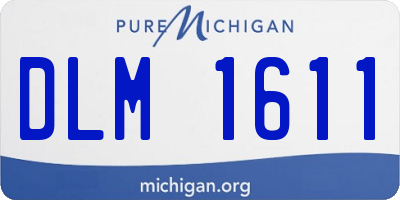 MI license plate DLM1611