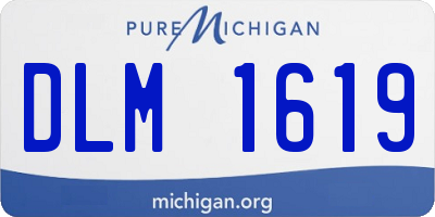 MI license plate DLM1619