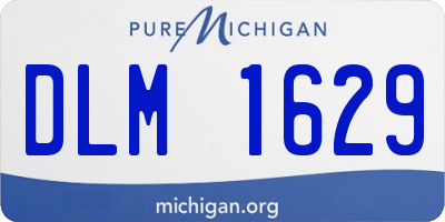 MI license plate DLM1629