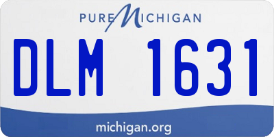 MI license plate DLM1631