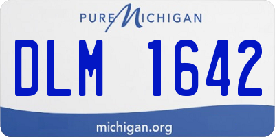 MI license plate DLM1642
