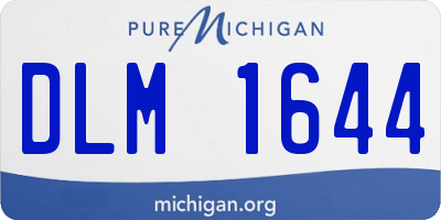 MI license plate DLM1644