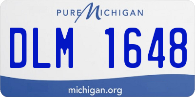 MI license plate DLM1648