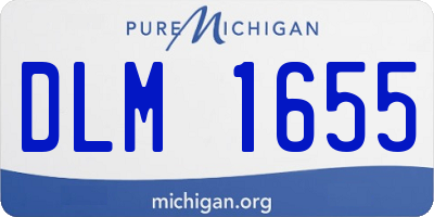 MI license plate DLM1655
