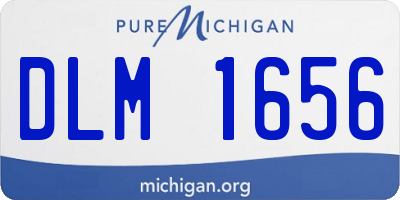 MI license plate DLM1656