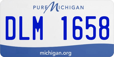 MI license plate DLM1658