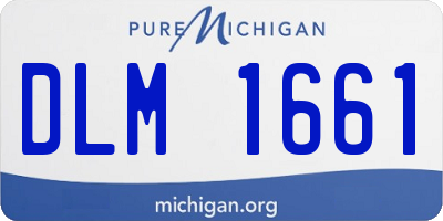 MI license plate DLM1661
