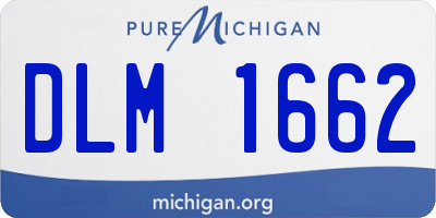 MI license plate DLM1662