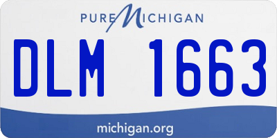 MI license plate DLM1663