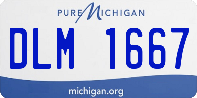 MI license plate DLM1667